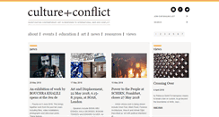 Desktop Screenshot of cultureandconflict.org.uk